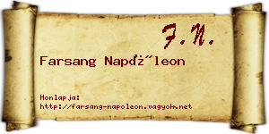 Farsang Napóleon névjegykártya